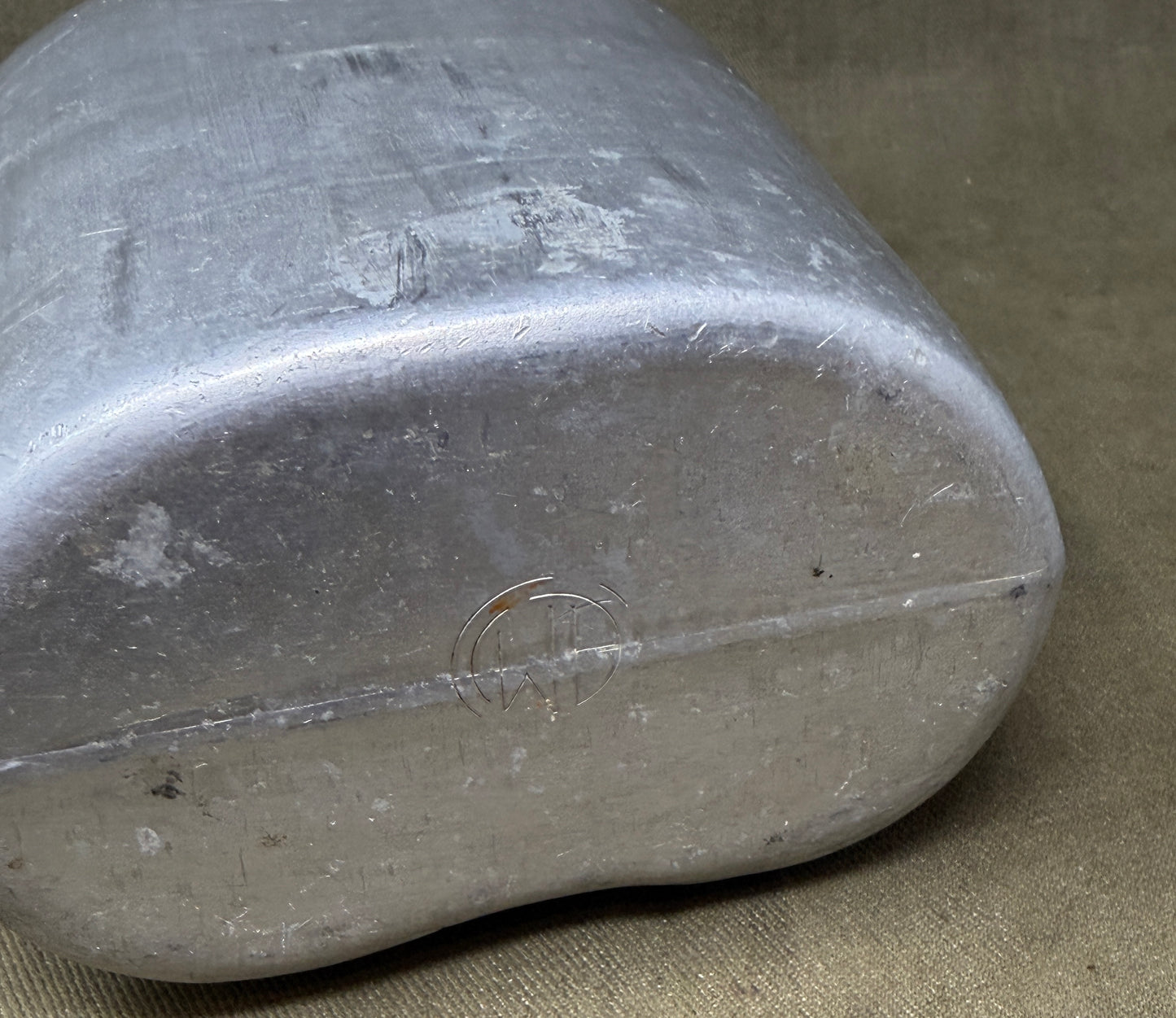Original French Army Aluminium Canteen & Cup Set by A. Bourgeat – Cold War Military Issue
