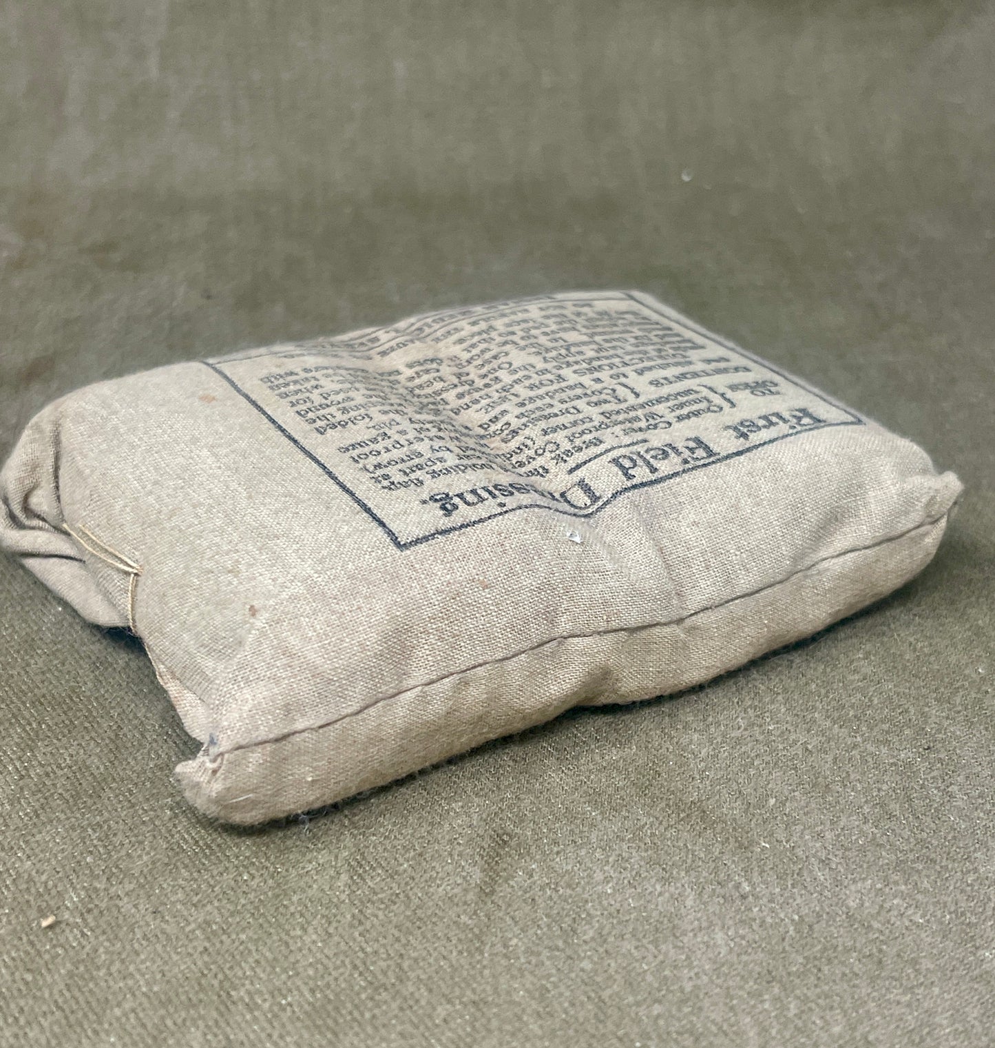 Original WWII Indian First Field Dressing – Indian Medical Service – Unopened Wartime Issue