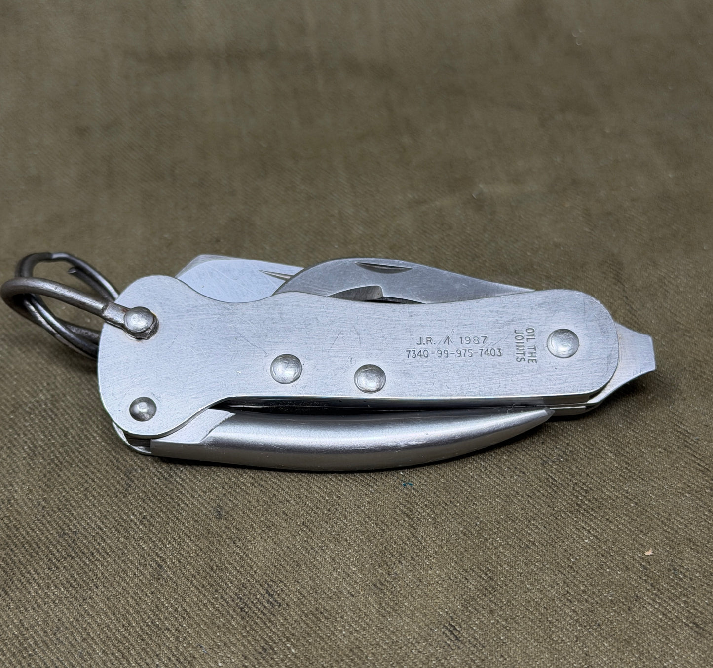 Original British Army Jack Knife – JR – NSN 7340-99-975-7403 – Dated 1987