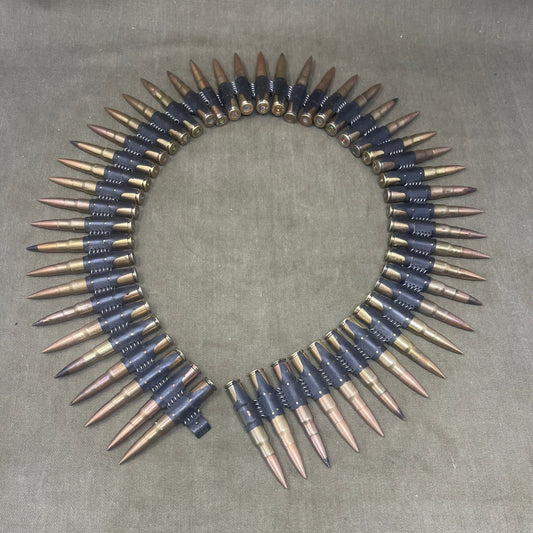 100 x INERT  WW2 Issued Wehrmacht 7.92  MG34 /MG42 Machine Gun Belt 