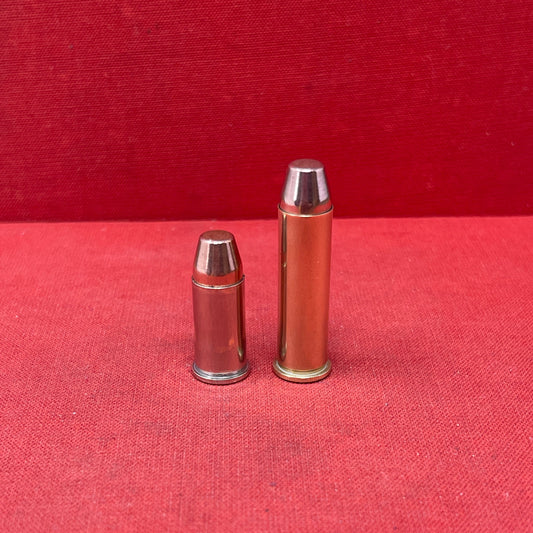 The inert .38 Special bullet typically consists of a cartridge case, primer pocket, and bullet. However, these components are inert and non-functional. The cartridge case is often made of brass or another material commonly used for live ammunition. The primer pocket may appear to contain a primer, but it is typically sealed or empty. The bullet is usually a solid piece of metal or plastic and does not contain any gunpowder or propellant.