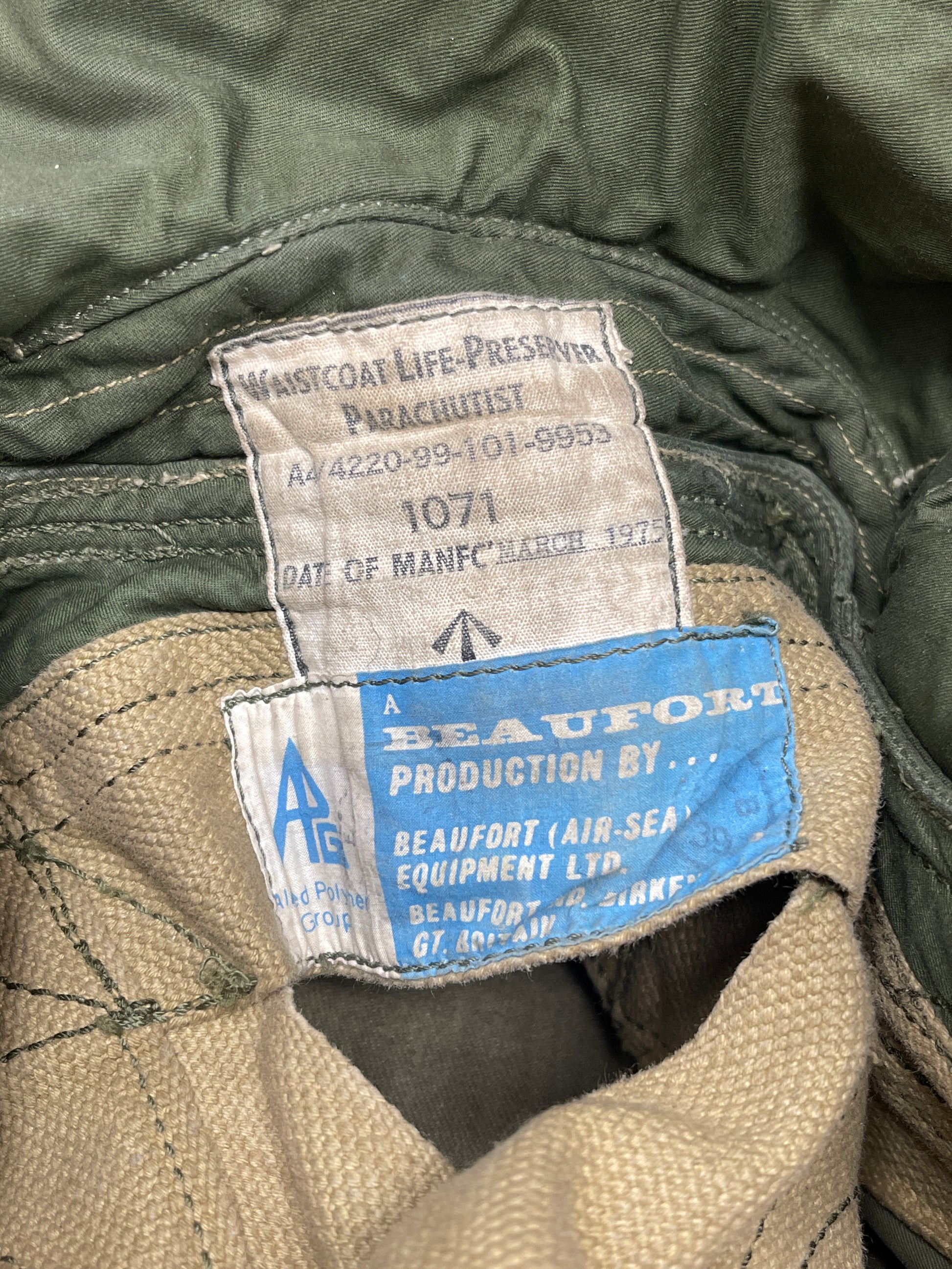 Life Jacket Parachutist Beaufort Air Sea Equipment Ltd  