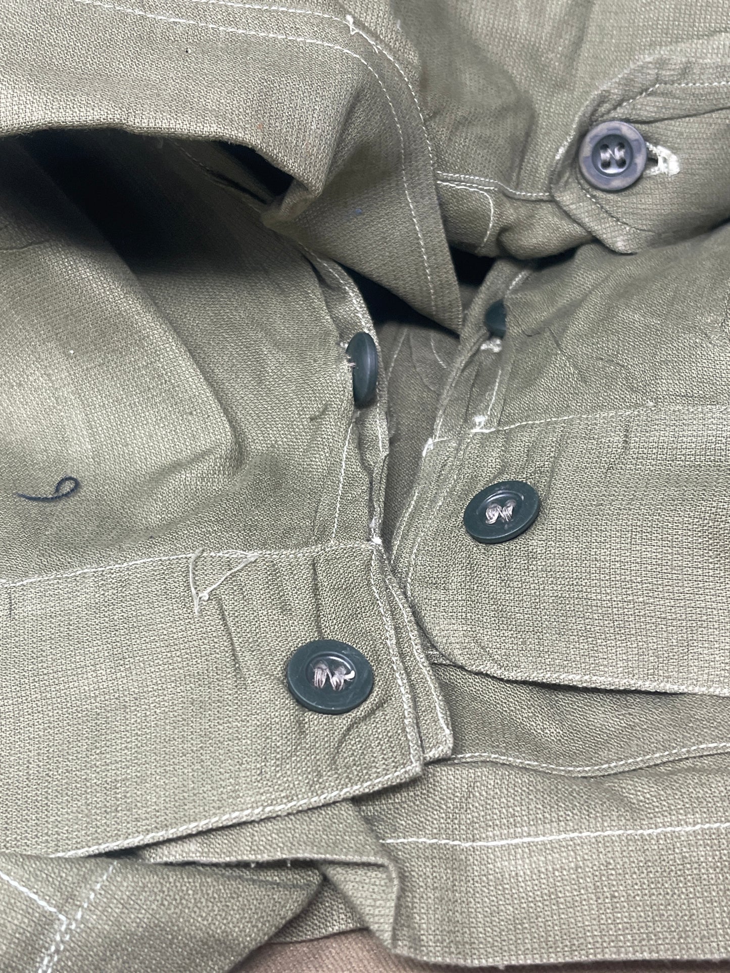 Original 1950 British Army Jungle Green Bush Jacket – Size 4, Christopher Roberts & Co.  – Excellent Condition 