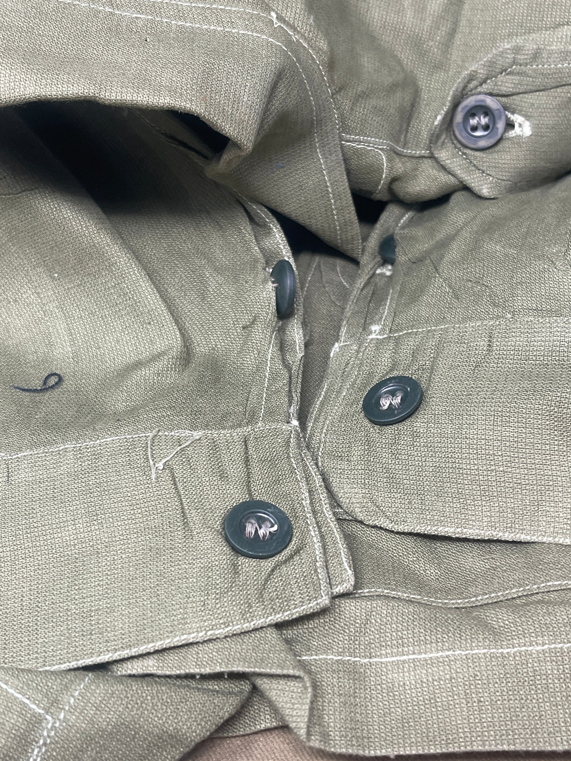 Original 1950 British Army Jungle Green Bush Jacket – Size 4, Christopher Roberts & Co.  – Excellent Condition 