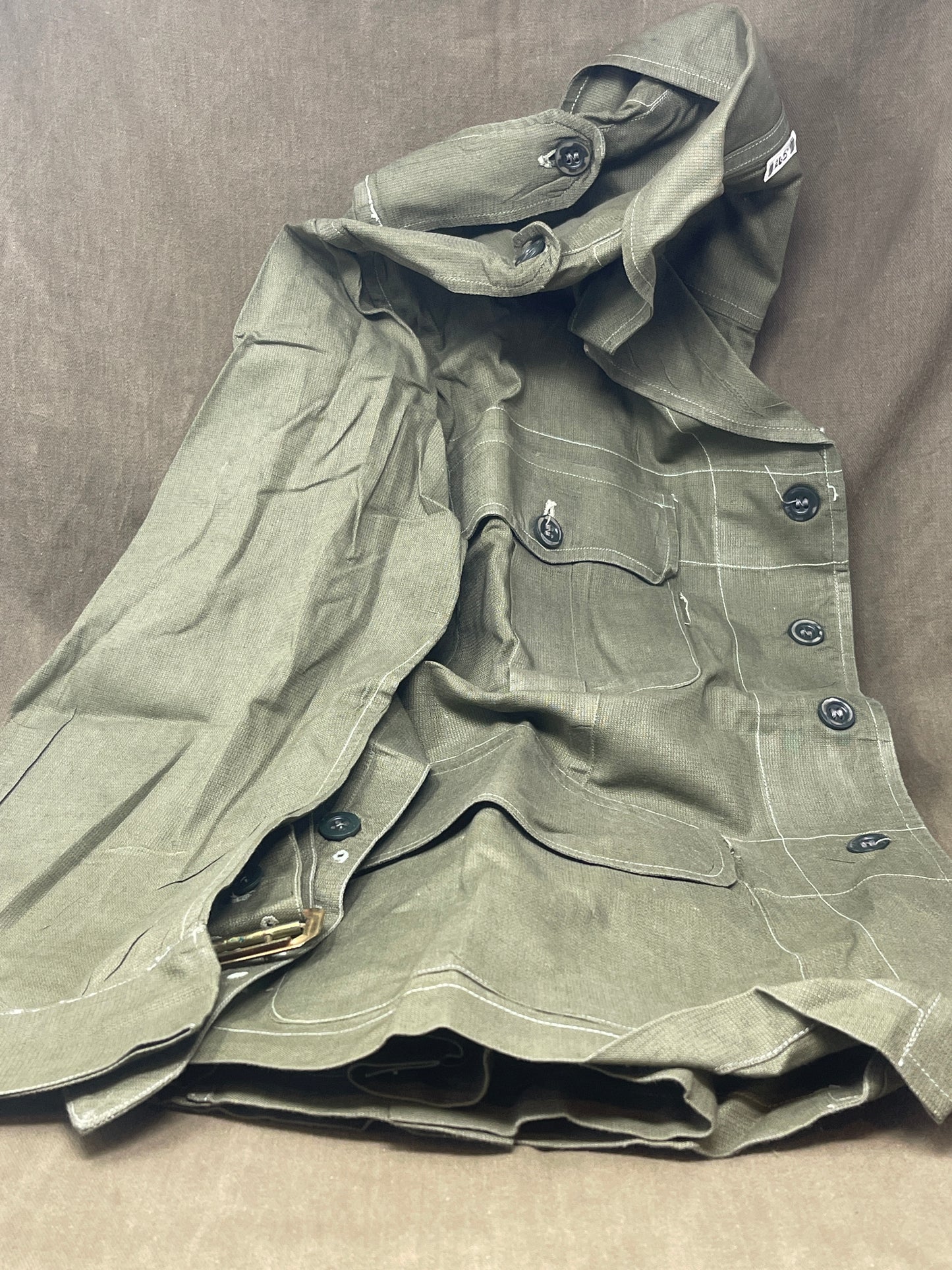 Original 1950 British Army Jungle Green Bush Jacket – Size 4, Christopher Roberts & Co.  – Excellent Condition 