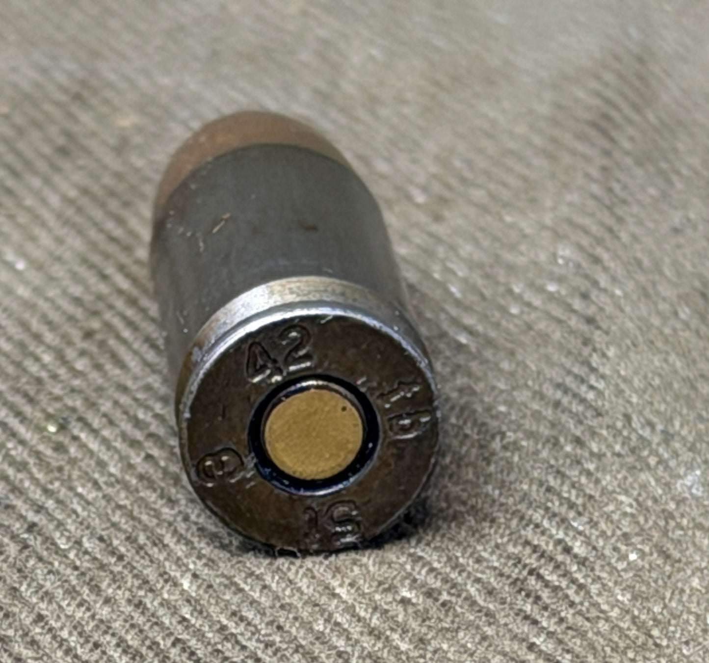 Original Inert WWII German 9mm Parabellum Cartridge – fb St 3 1942 – Mansfeld A.G.