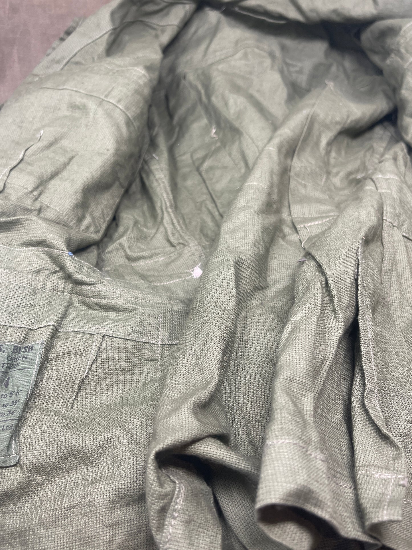 1950 Dated British Army Jungle Green  Bush Jacket  Size 4