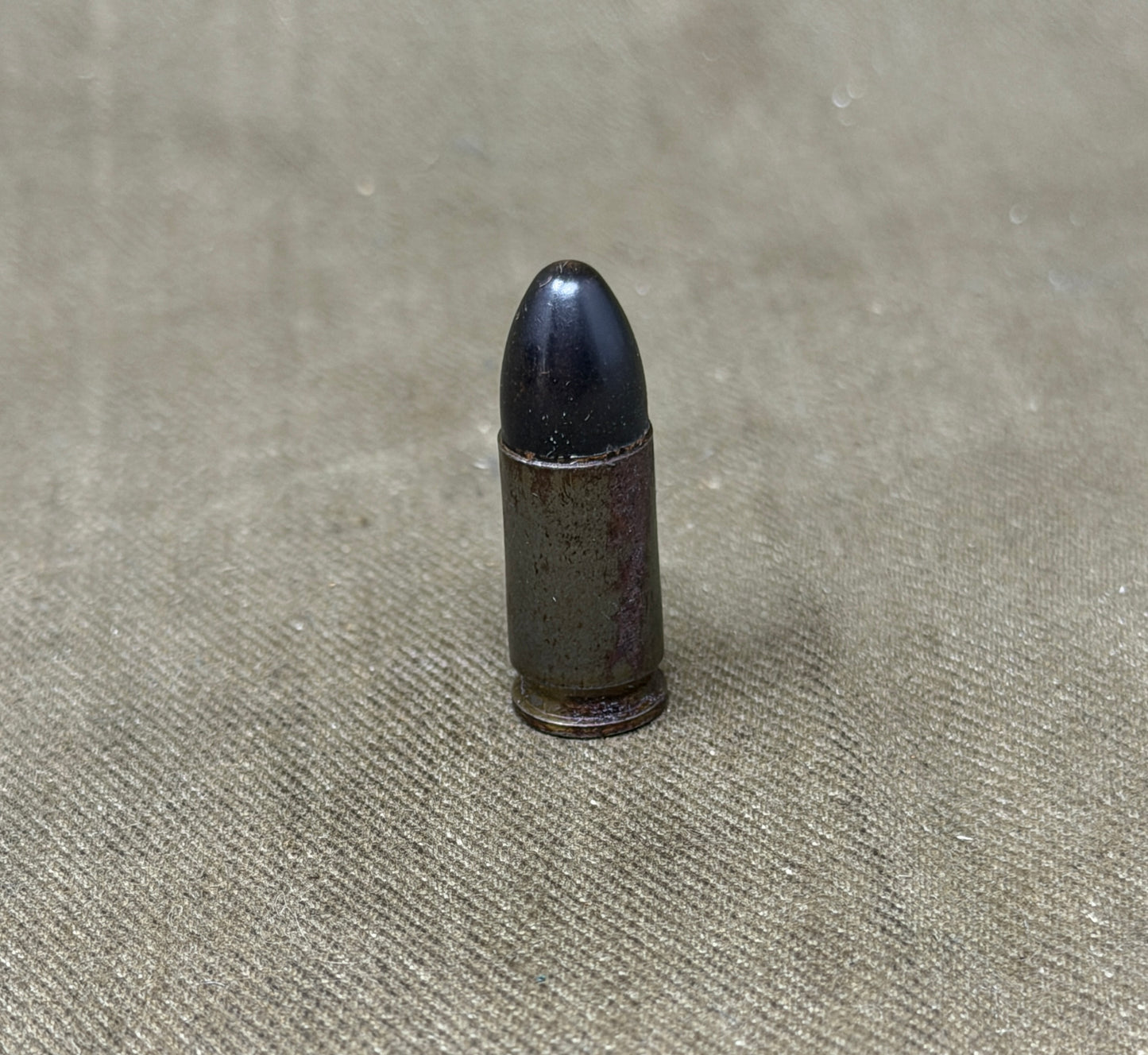 Original Inert WWII German 9mm Parabellum Cartridge – am St 26 1943 – Gustloff-Werke Hirtenberg