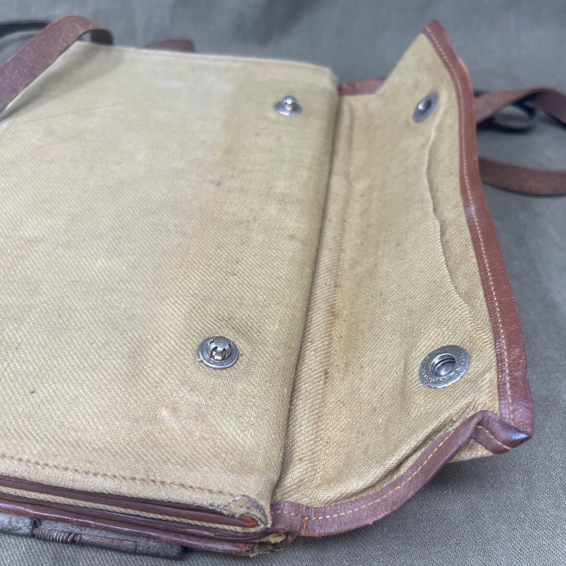 WW1  British Webbing Officers Map Case 