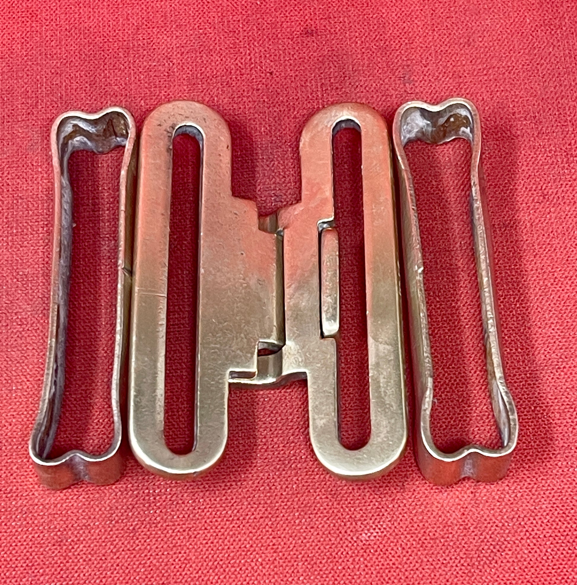 British Brass 1937 Pattern Brass Buckle and Brass Keepers