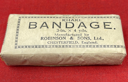 Khaki Bandage 3-In x 4 Yards Robinson & Son Ltd