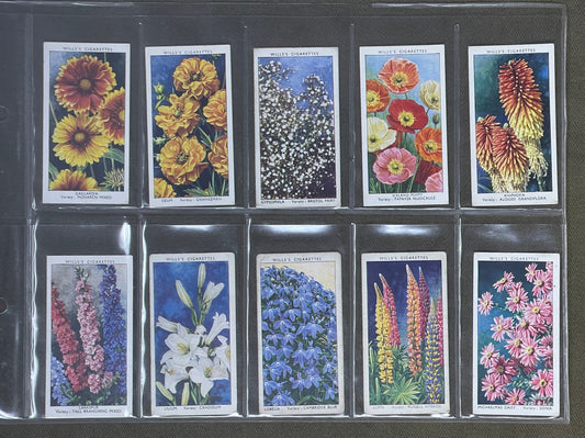 WD & HO Wills Garden Flowers Cigarette Cards