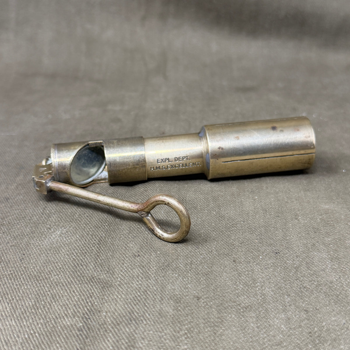 Rare Royal Navy Bore Reflector Inspection Tool – Expl. Dept. HMS Excellent