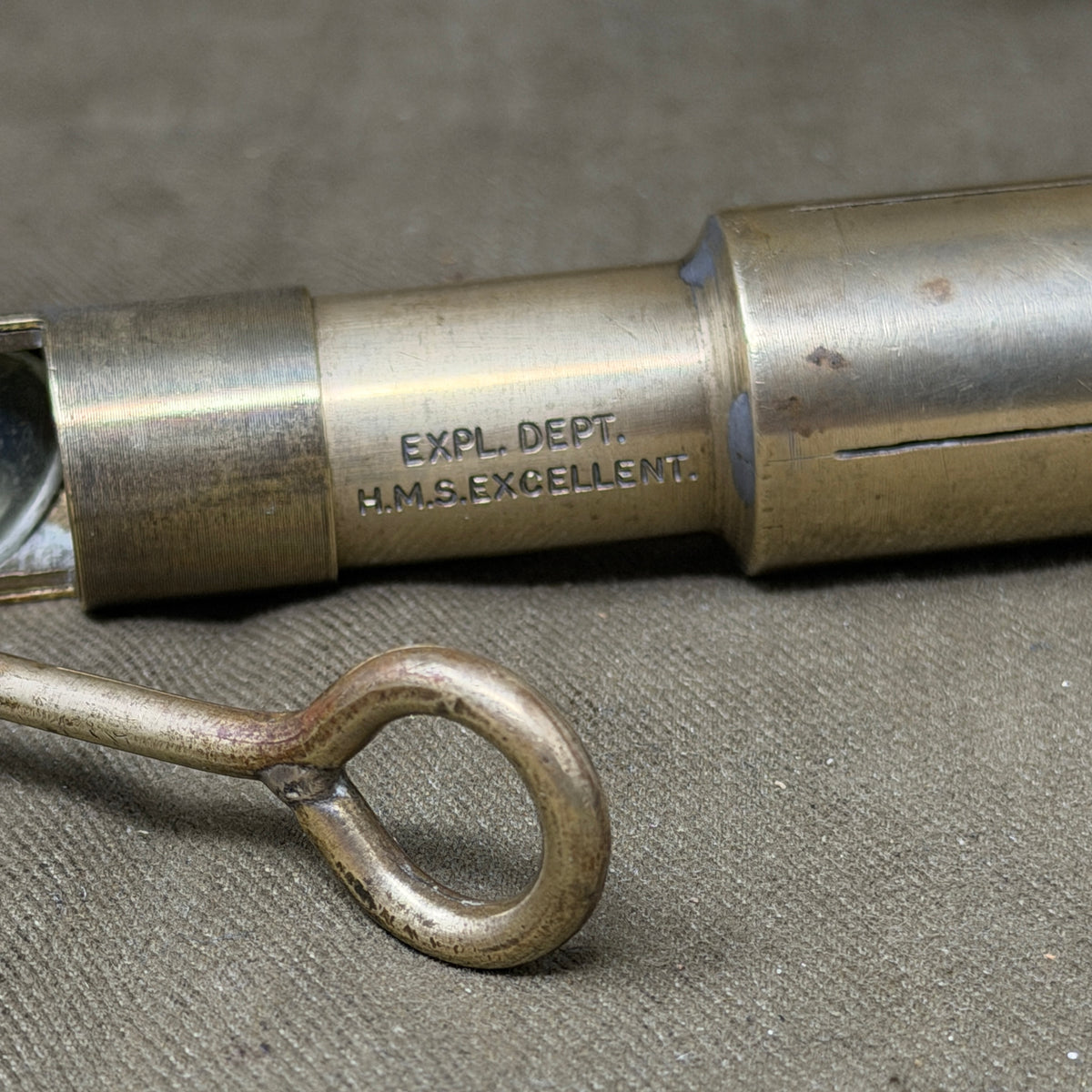 Rare Royal Navy Bore Reflector Inspection Tool – Expl. Dept. HMS Excellent