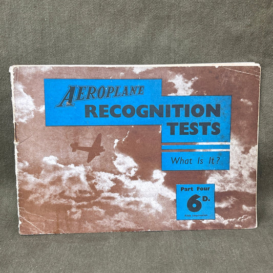 WW2 British Aeroplane Recognition Tests " What is it "