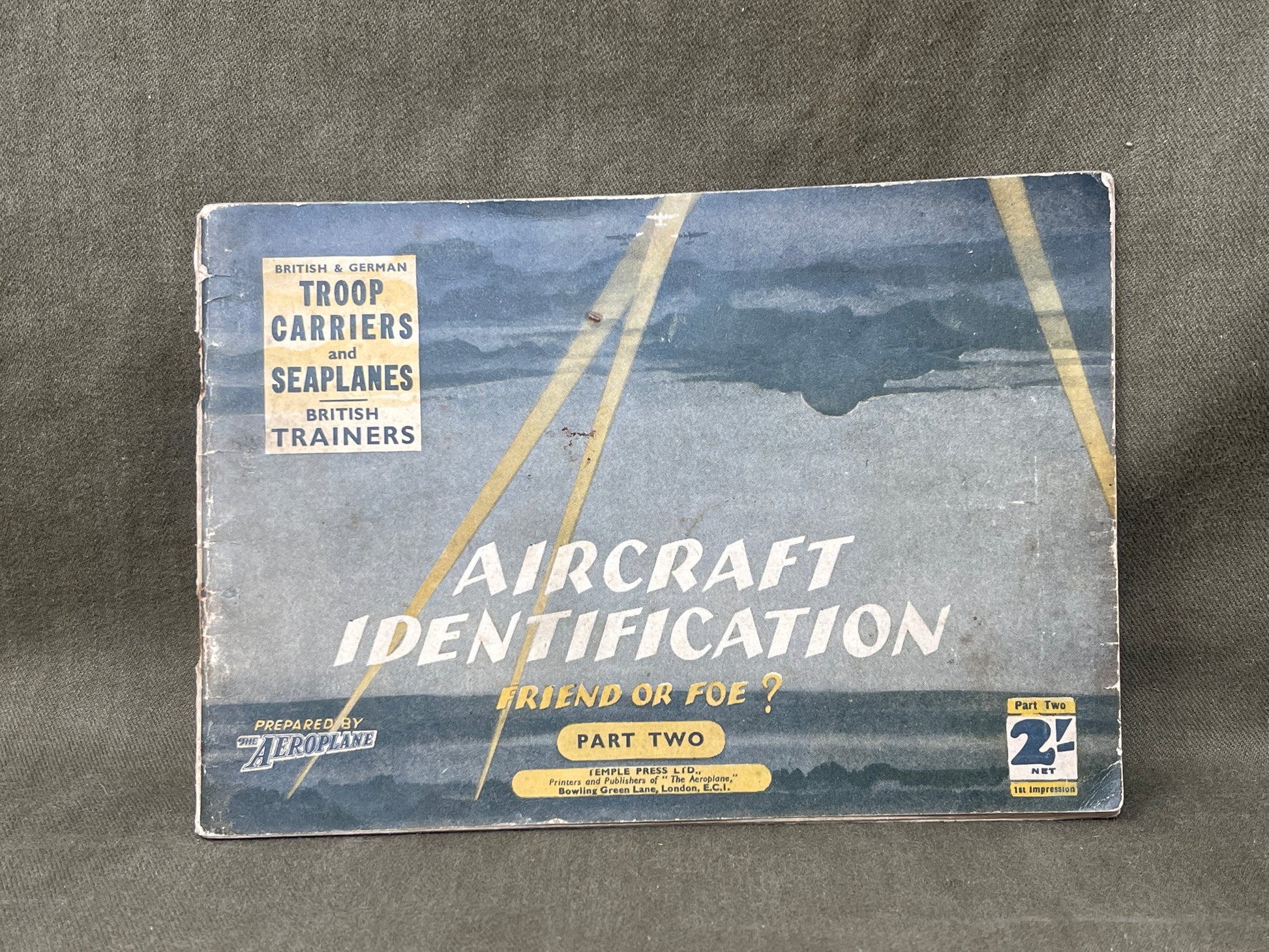 WW2 Aircraft Recognition Friend or Foe Booklet