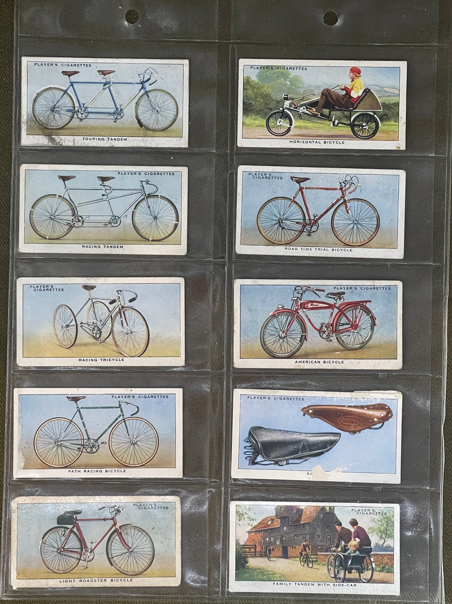 John Player & Sons Cycling Cigarette Cards 1939