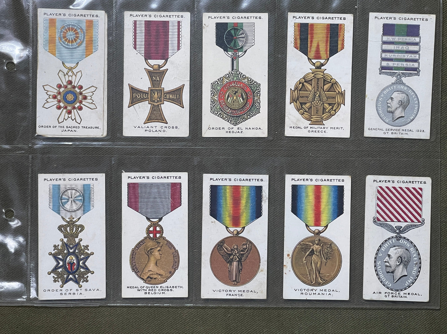 John Player & Sons  War Decorations & Medals