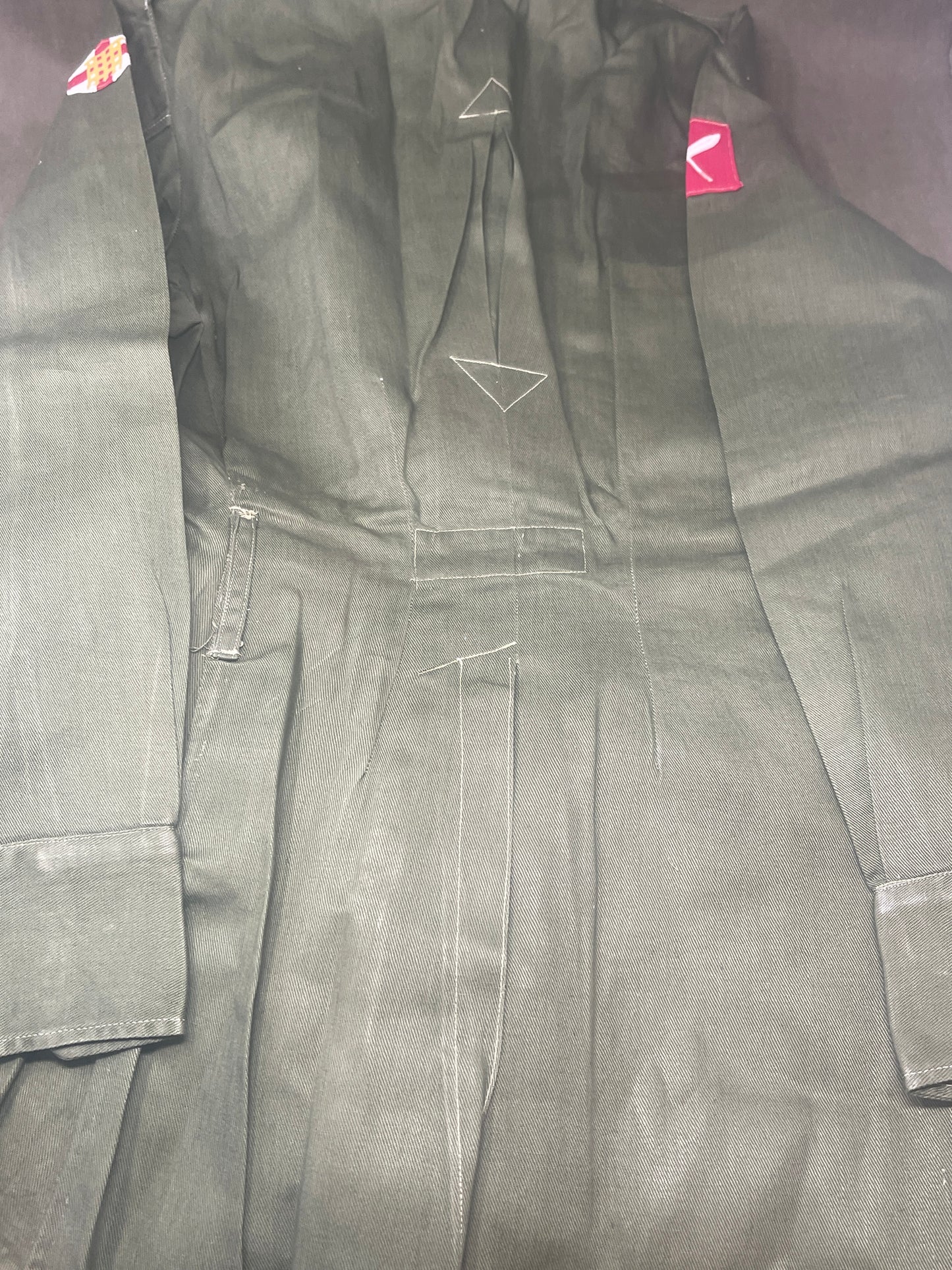 1950s British Army Jungle Green Shirt/Jacket – 48th Gurkha Division & Home Counties Brigade Badges (37–39" Chest)