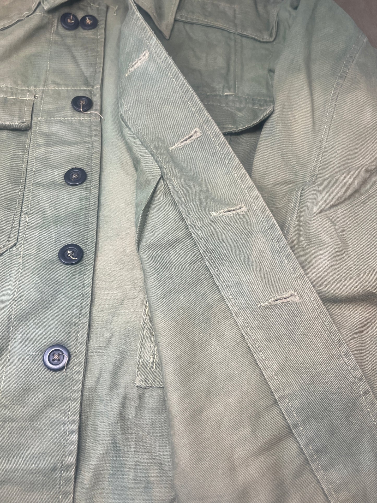 Original 1950's British Army Jungle Green Bush Jacket – Size 4, Christopher Roberts & Co– Excellent Condition