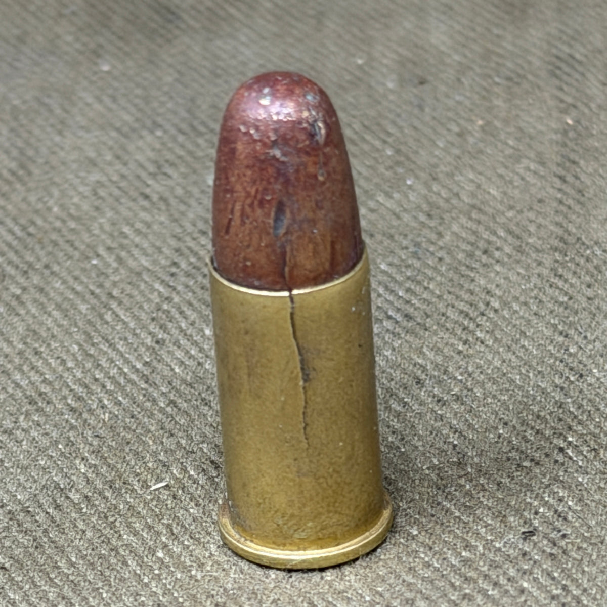 WW2 1943 Argentine ORBEA .380 British Revolver Mk II Inert Cartridge
