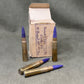 Israeli 7.92mm Mauser Wooden Bullet Training Ammunition – Original 20 Round Hebrew Box – 1956 – INERT