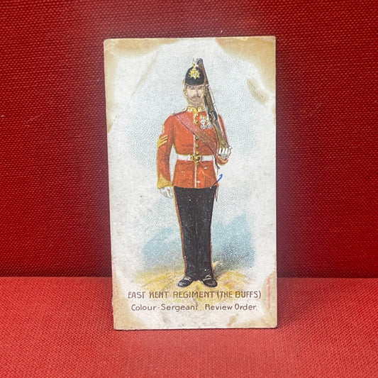 WD & HO Wills Scissors Cigarette Cards East Kent Regiments The Buffs