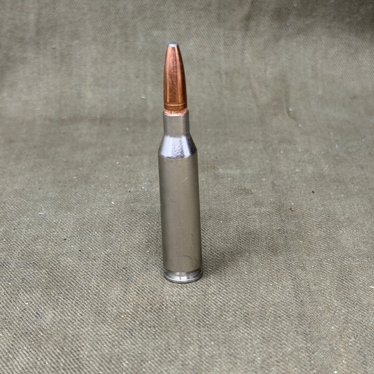 Inert Speer .260 Remington Cartridge – Nickel-Plated Case