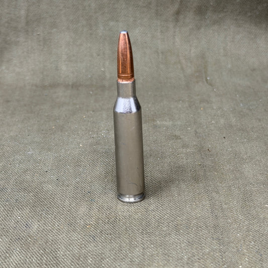 Inert Speer .260 Remington Cartridge – Nickel-Plated Case