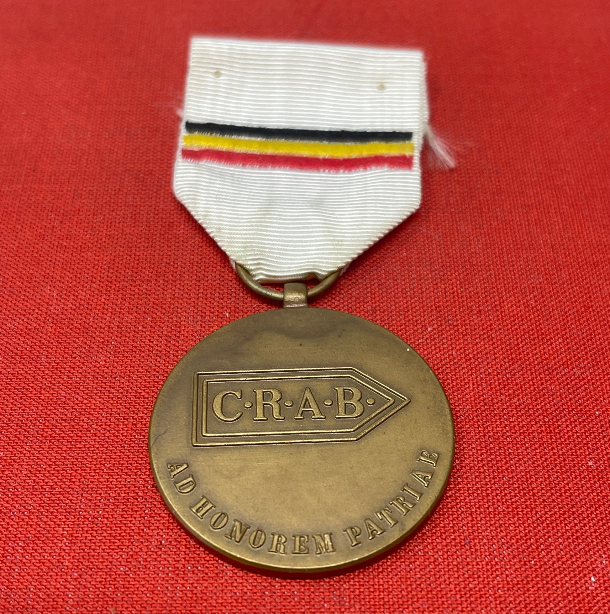 Belgian WW2 Medal for Volunteers of the Army Recruitment Centres in France 1940. French version CRAB