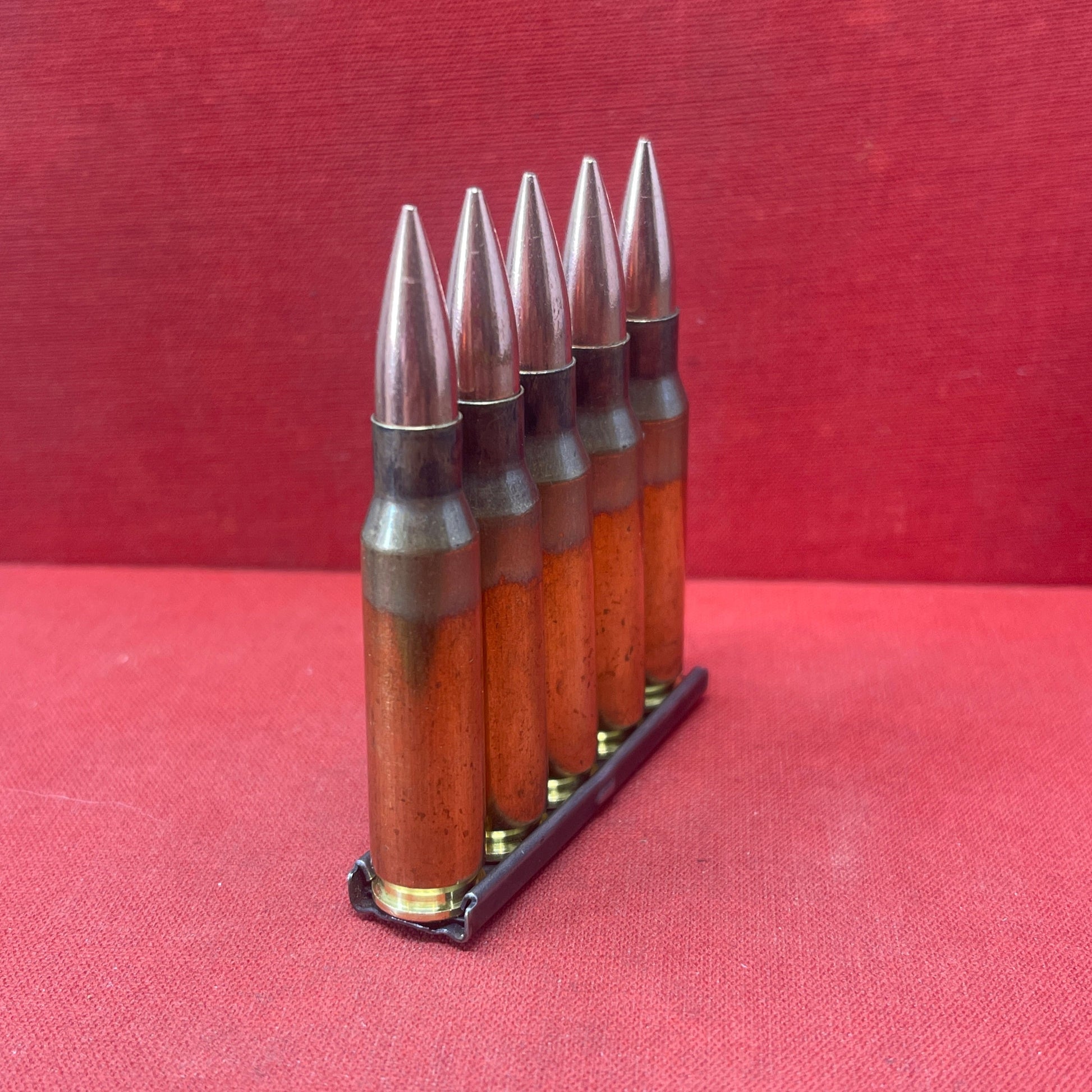 5 x INERT 7.62x51 NATO Round with Stripper Clip