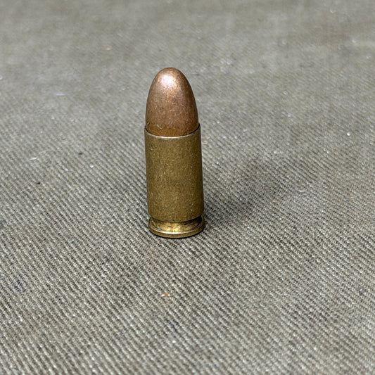 Original WW1 German 9mm Parabellum Cartridge – UN August 1918 – Inert