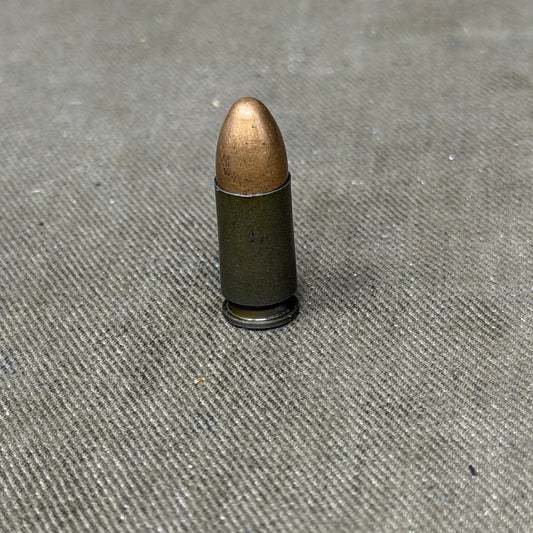 Original WW2 German 9mm Parabellum Cartridge – ak 1945 – Sellier & Bellot – Inert