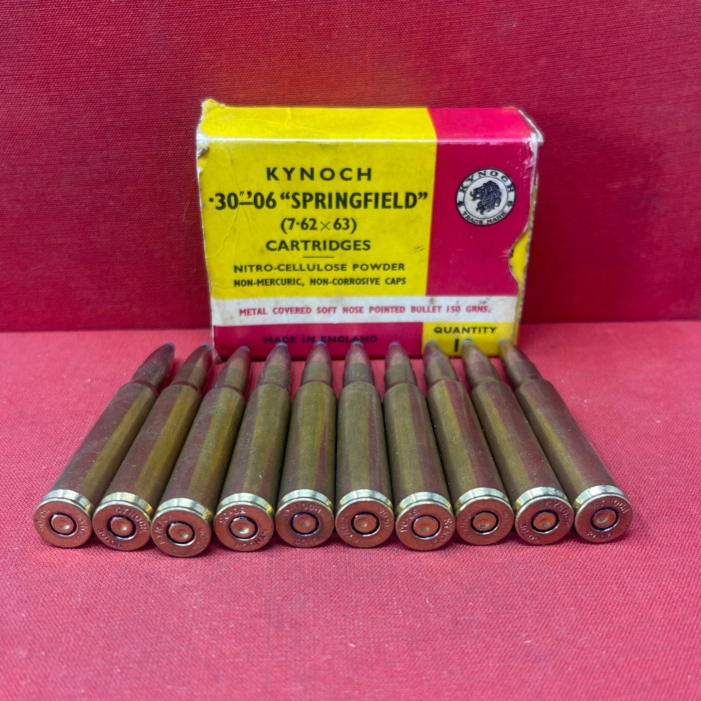 10 x Kynoch 30-06 Springfield Cartridges