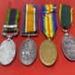 WW1 Group NWF Frontier, British War Medal, Victory Medal and Territorial Efficeiency Medal