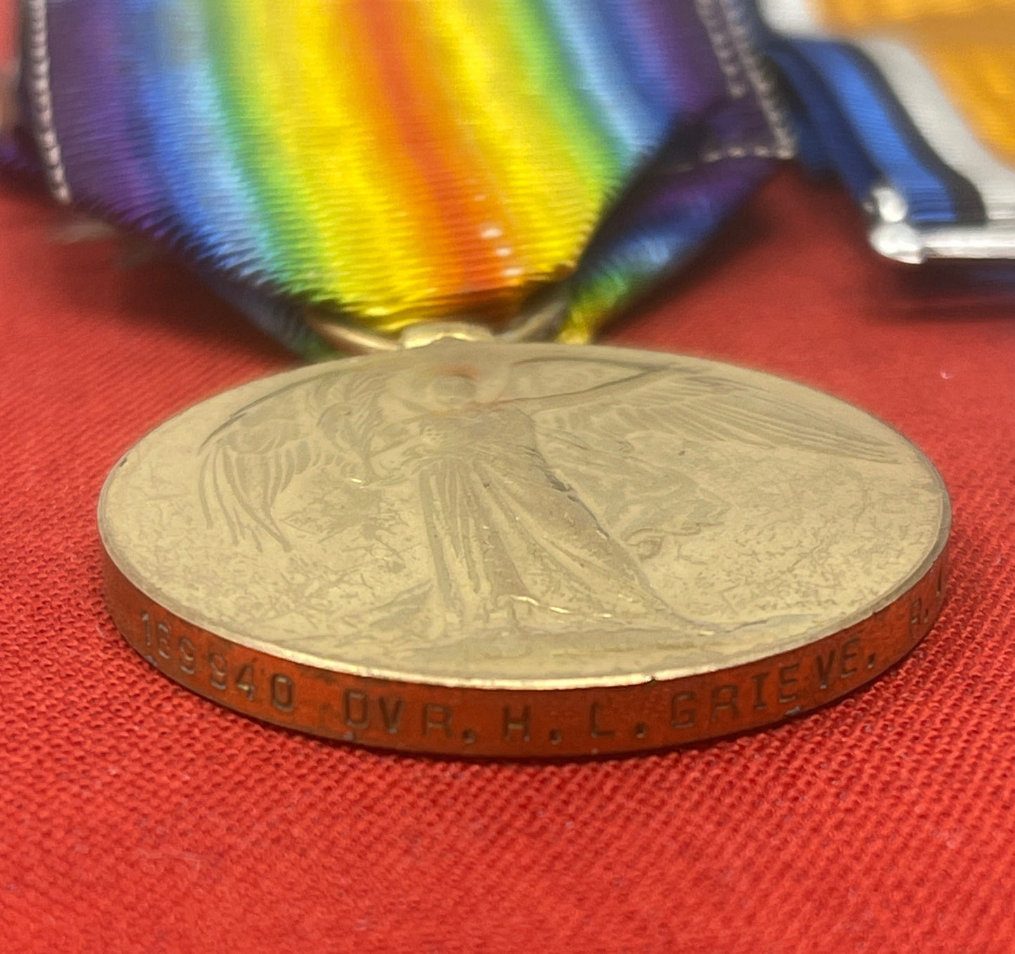 WW1 Pair  RA British War Medal Victory Medal