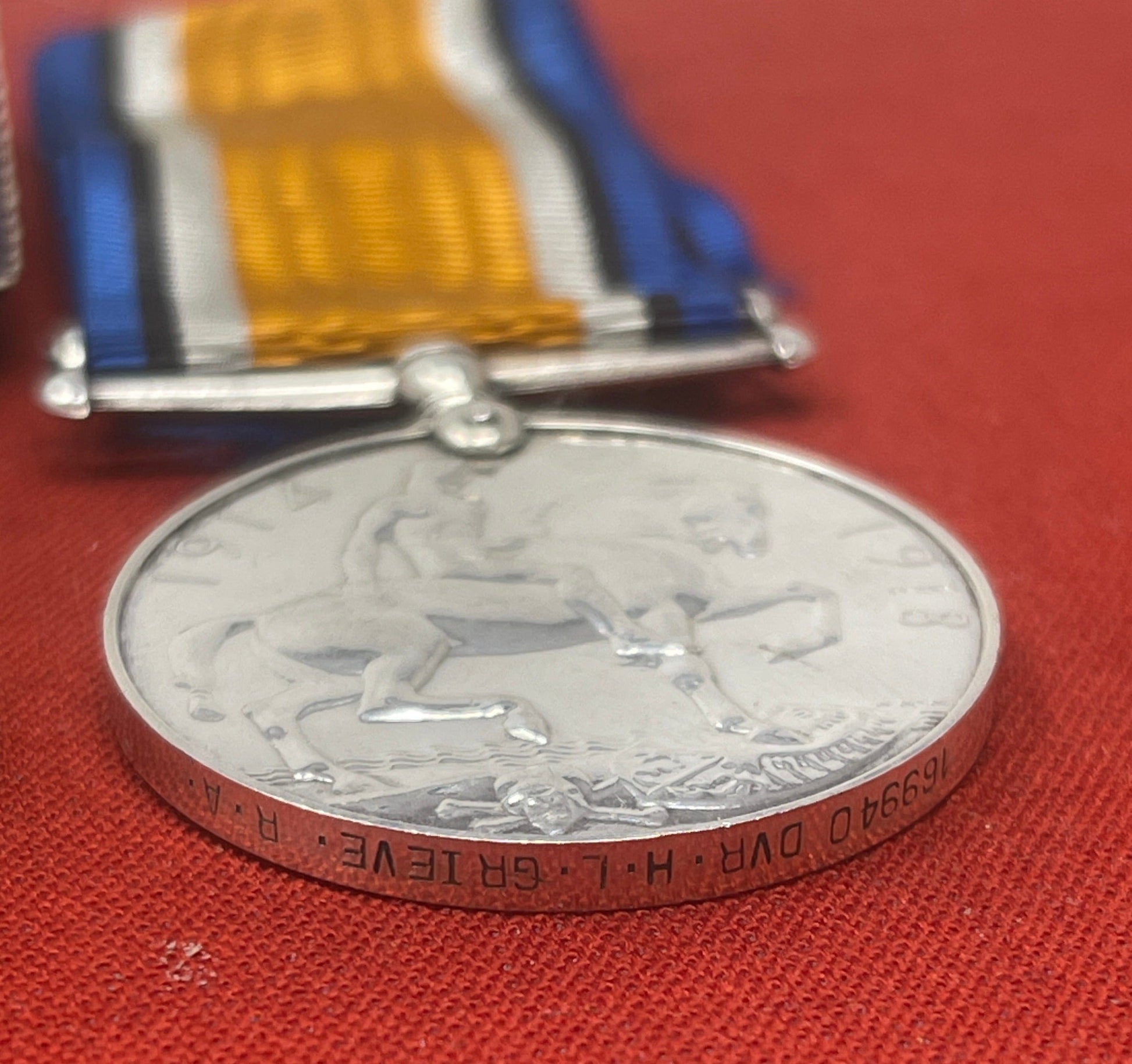 WW1 Pair  RA British War Medal Victory Medal