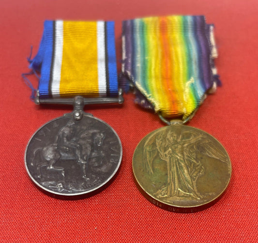 WW1 Pair  RA British War Medal Victory Medal