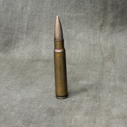 Original WW1 German 7.92mm Mauser Rifle Cartridge – Spandau February 1915 – Inert