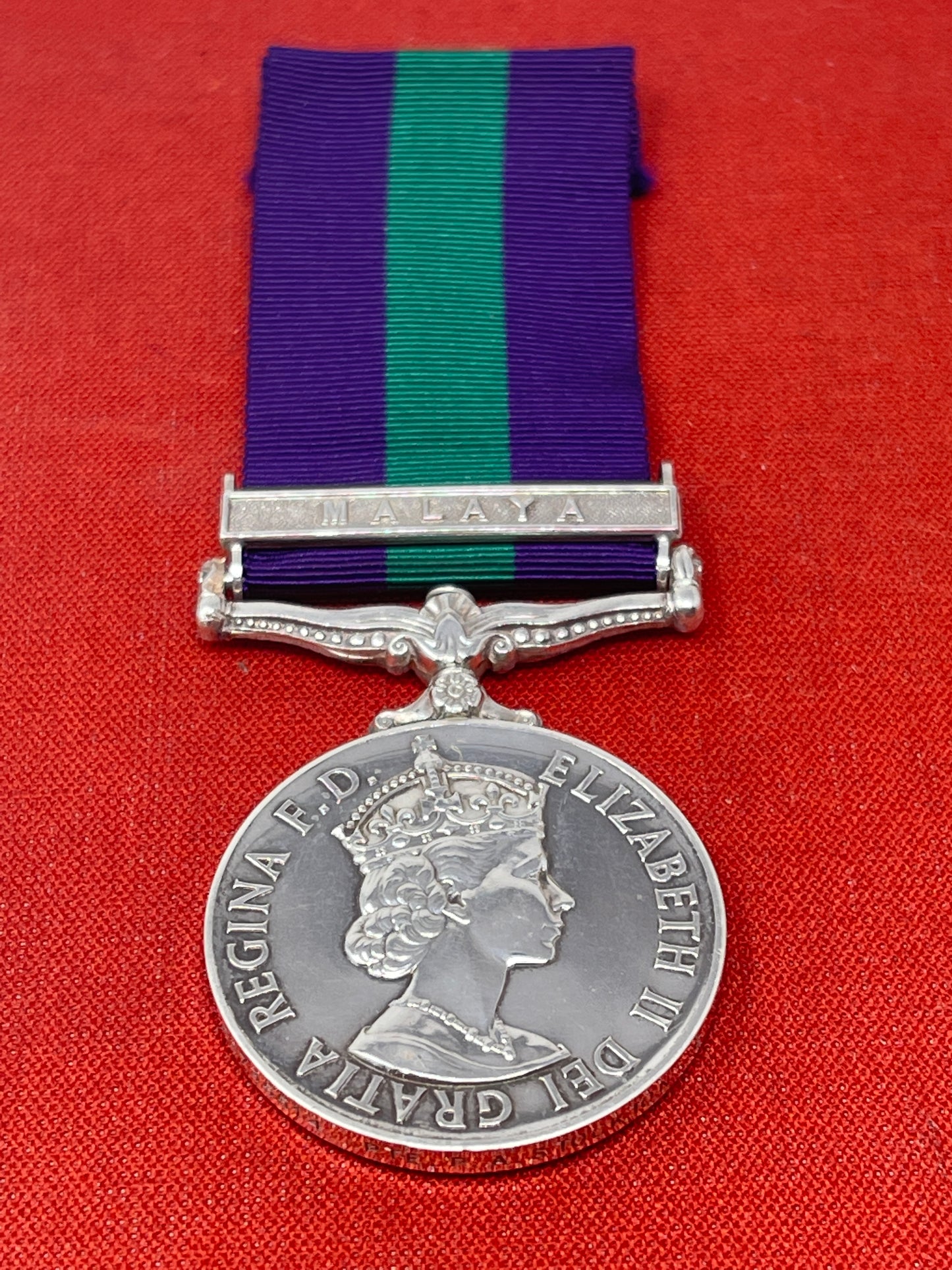 General Service Medal 1918-62, ERII, One Clasp, Malaya, Private P.A. Stockton East Yorkshire Regiment