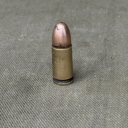 Original German 8mm Bergmann Simplex Pistol Cartridge – DWM K 488 K – Inert (Copy)