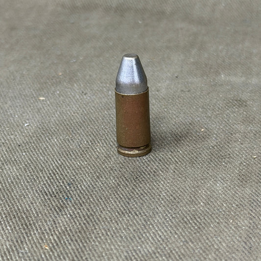 Original WW1 Italian 9mm Glisenti Cartridge – Fiocchi 1918 – Inert