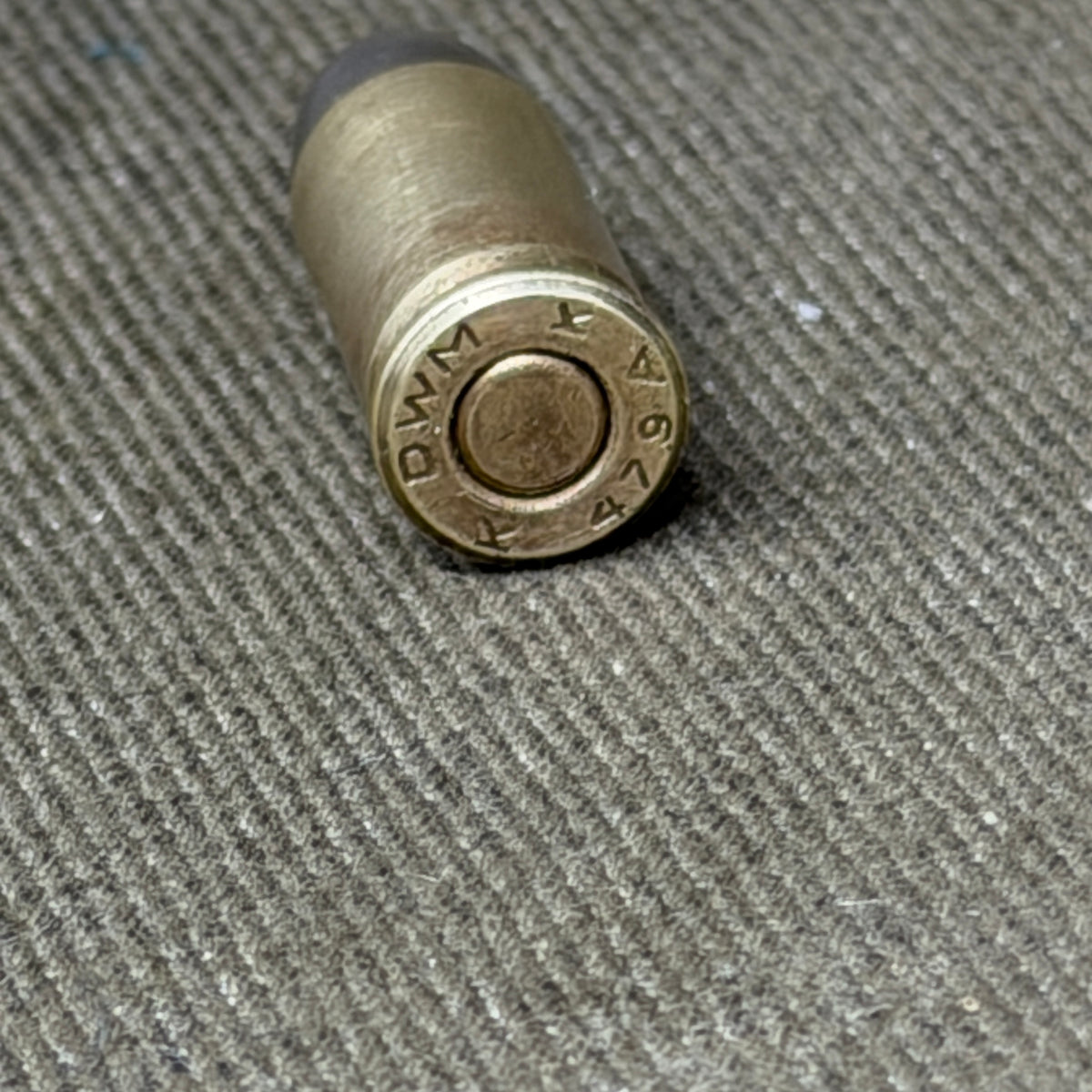 Original German DWM Karlsruhe 9mm Pistol Cartridge – K 479 K – Inert