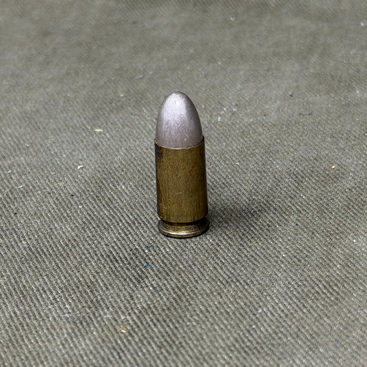 Original WW1 German 9mm Parabellum Cartridge – Spandau February 1917 – Inert
