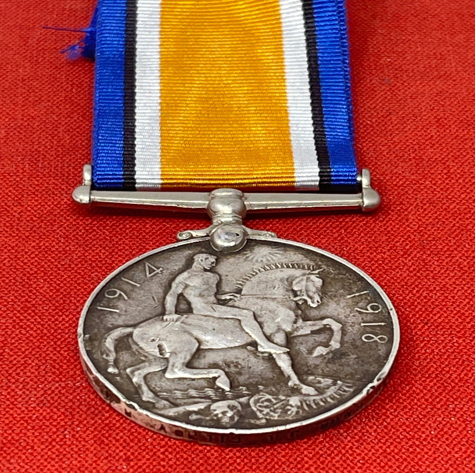British War Medal  Leicester Regiment Bmdr Gilroy