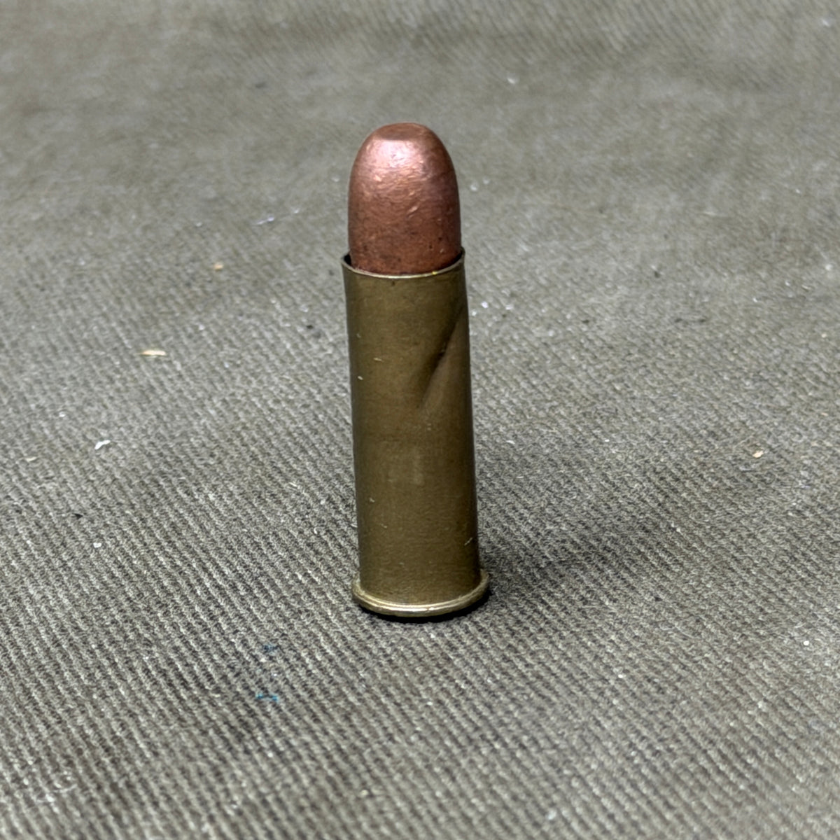 Original WW1 French 8mm Mle 1892 Revolver Cartridge – ECP Bourges – 1915 – Inert