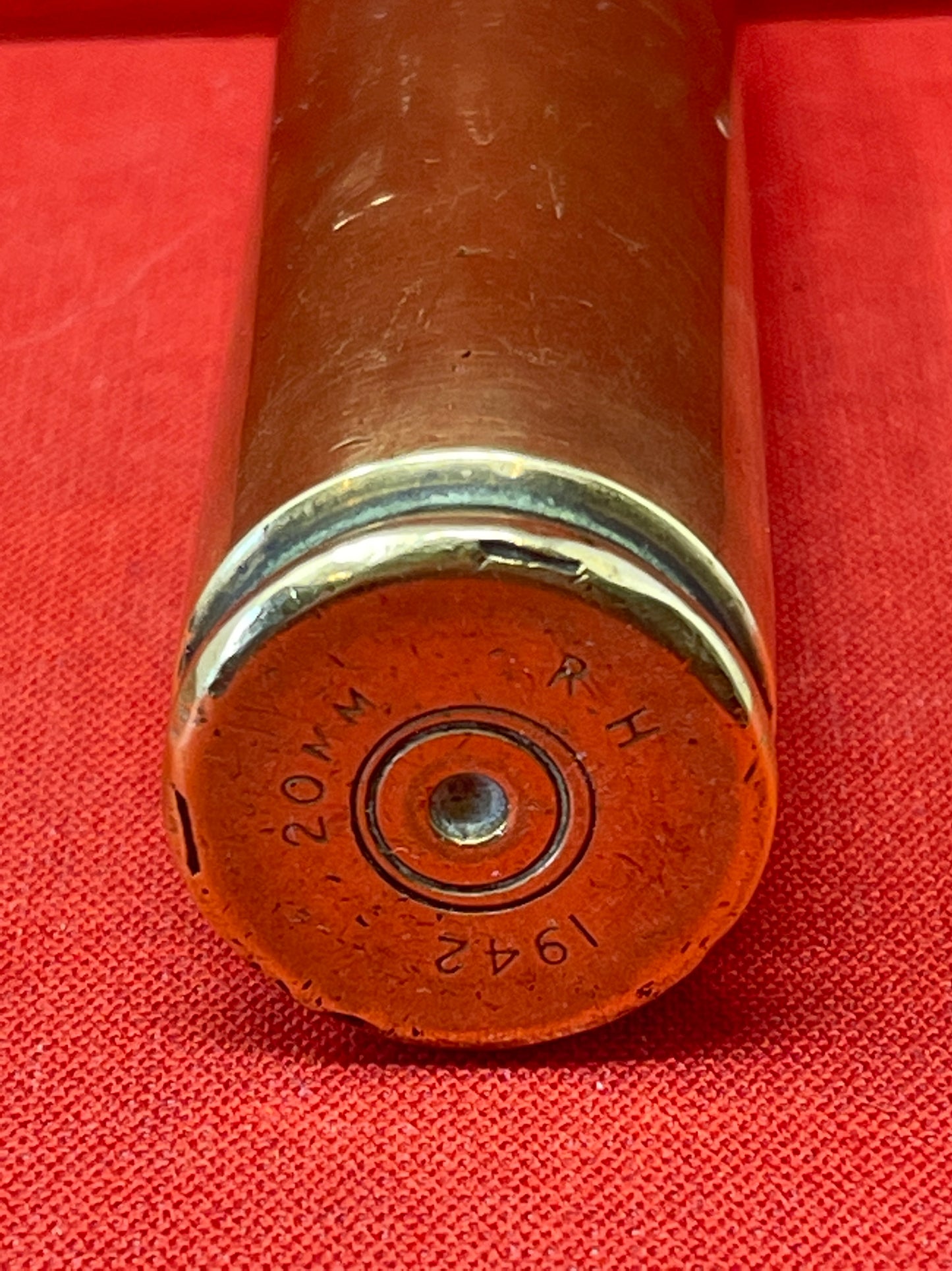 WW2 1942  US Dated 20mm Ammunition Shell Casing
