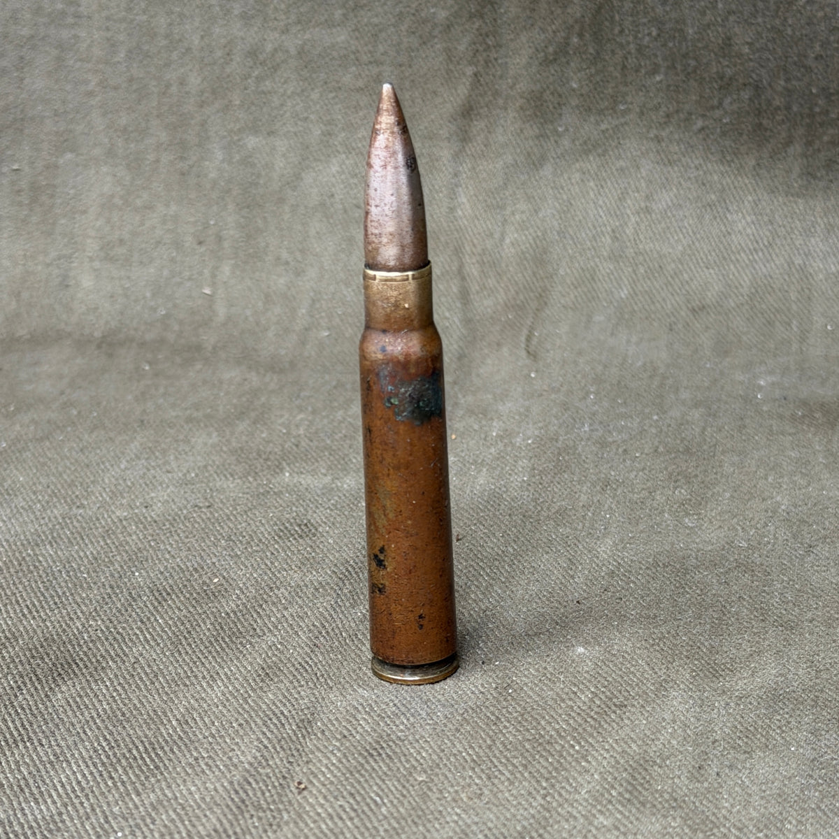Original Pre-WW1 German 7.92mm Mauser Cartridge – Spandau Arsenal – October 1910 – Inert