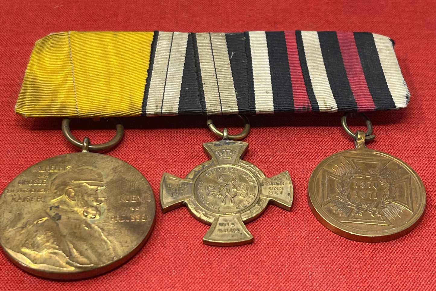 WW1 mounted medal group Franco-Prussian