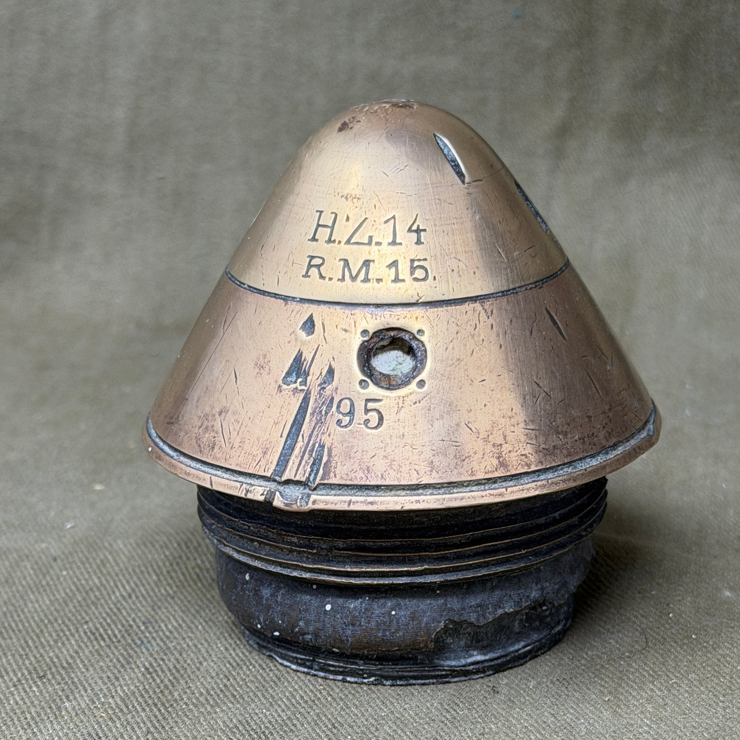 WW1 German H.Z.14 Artillery Fuze – 1915 – Original Inert